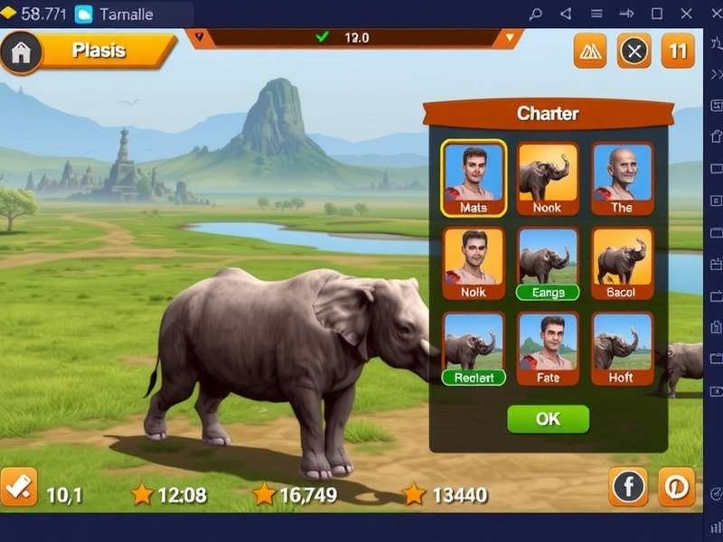 Raipur Rhino Journey gameplay screenshot showing Indian landscapes