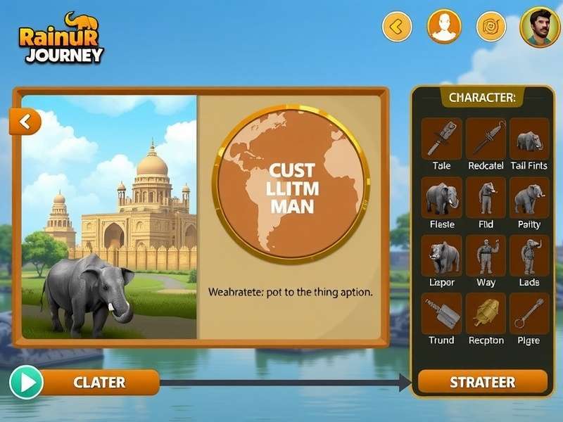 Raipur Rhino Journey character customization options